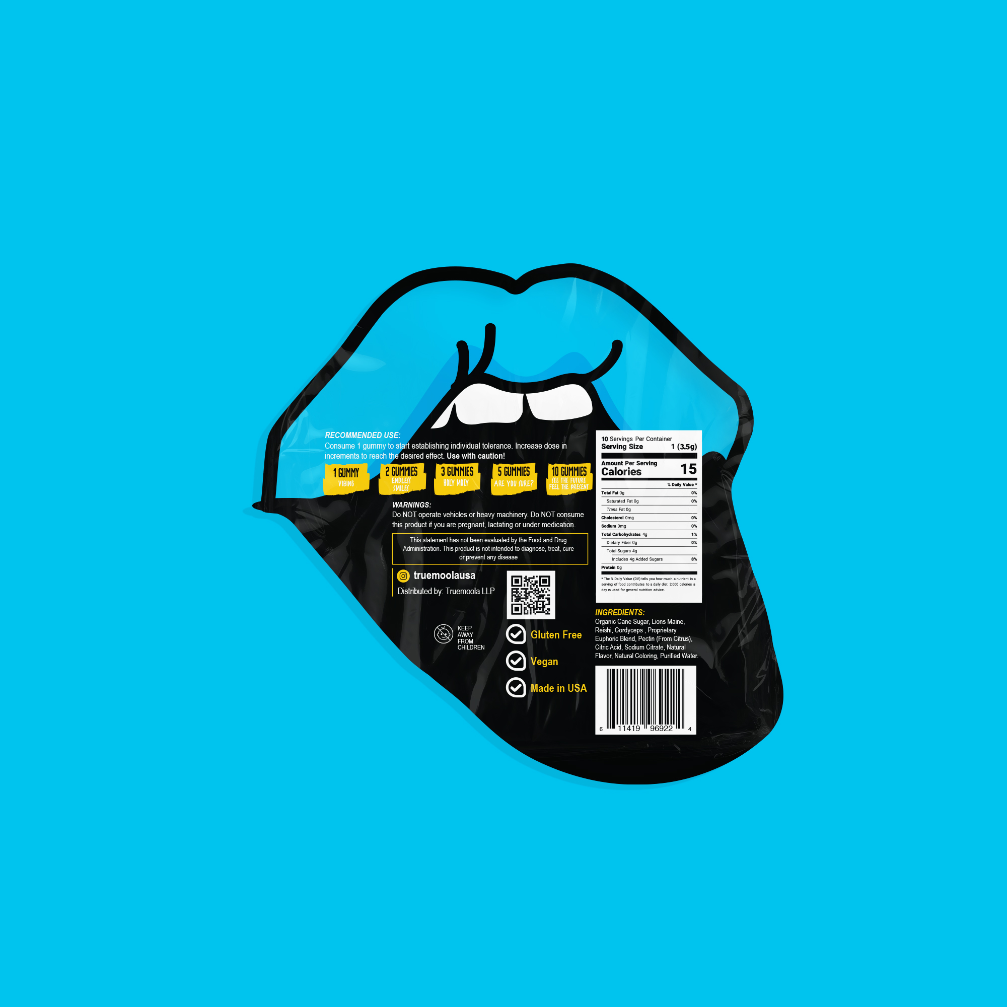 10 Pack Holy Moly Blueberry Acai (IYKYK) | Truemoola