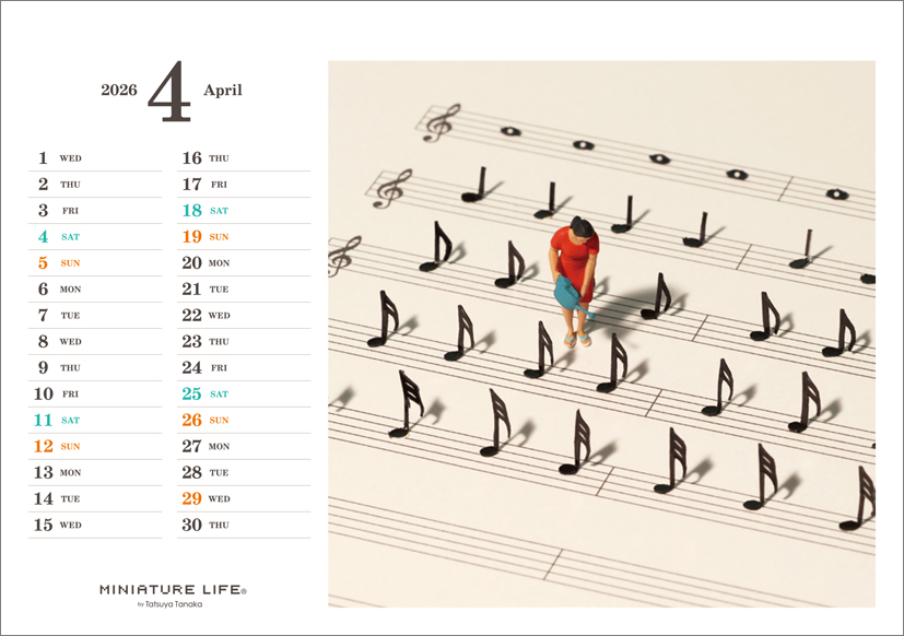 トライエックス / 卓上 MINIATURE LIFE（2026.4-2027.3） 2026年