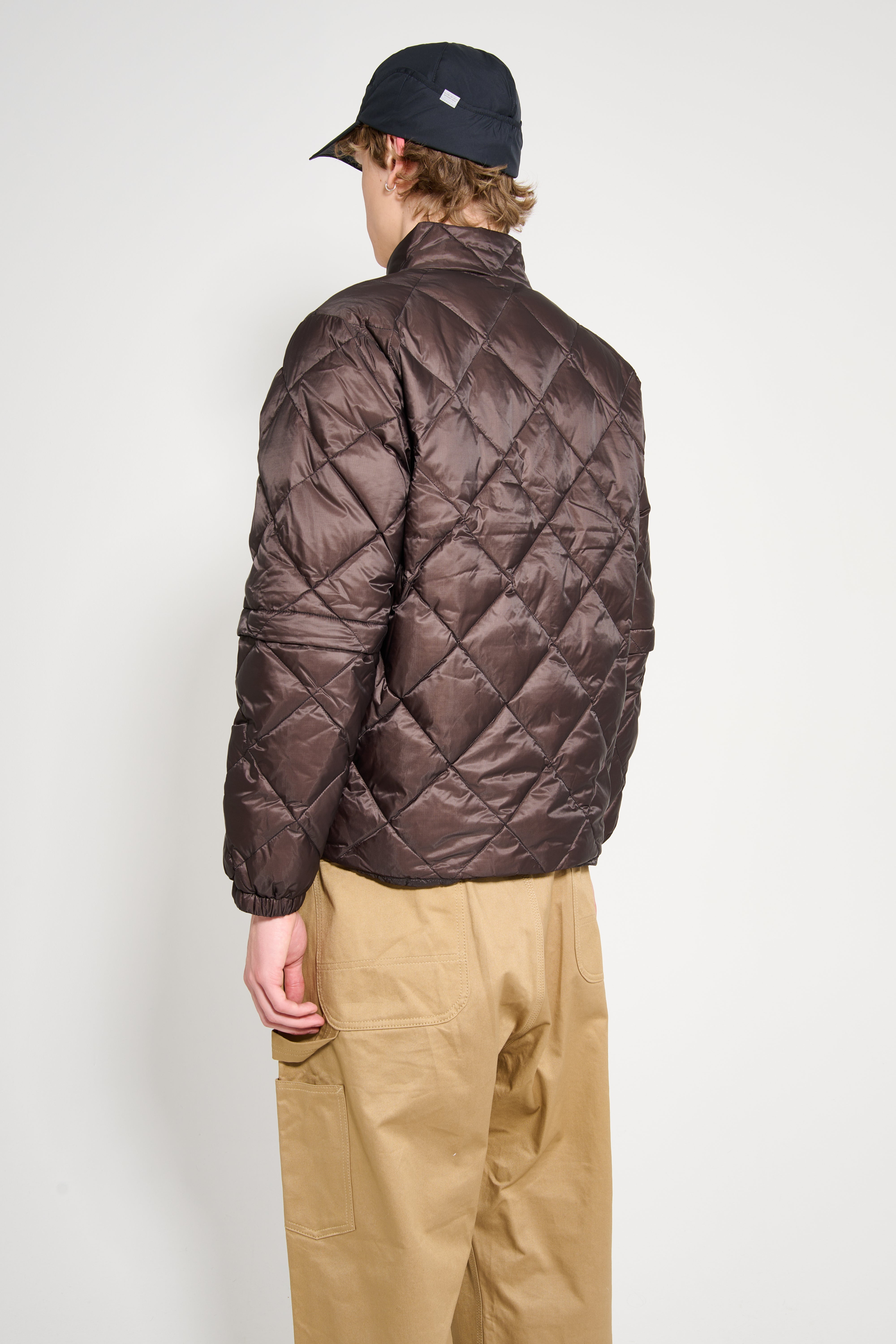 Hiking Patrol Light Down Zip Jacket Dark Brown – Très Bien