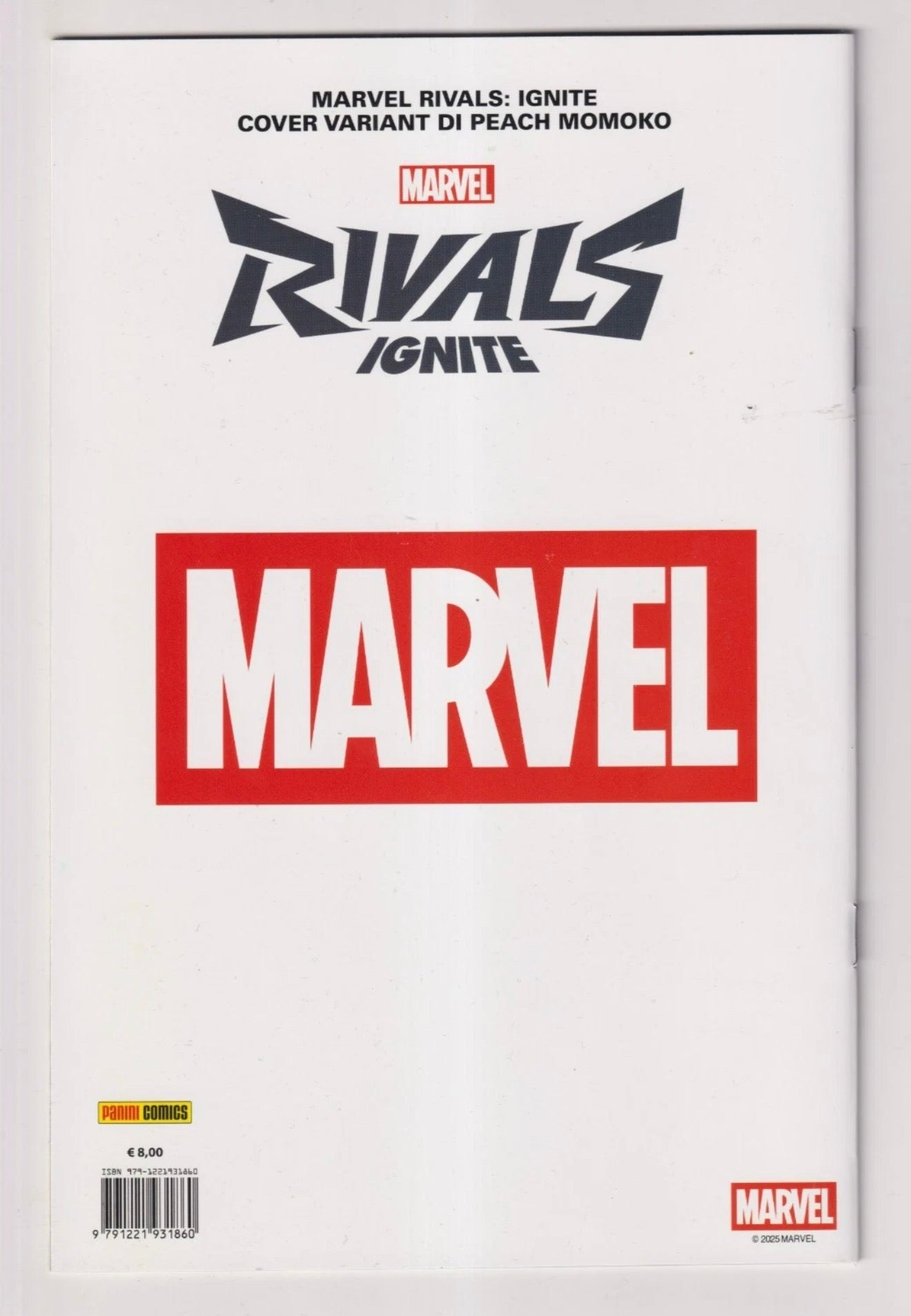 Marvel Rivals Ignite #1 Virgin Panini Italy Exclusive by Peach