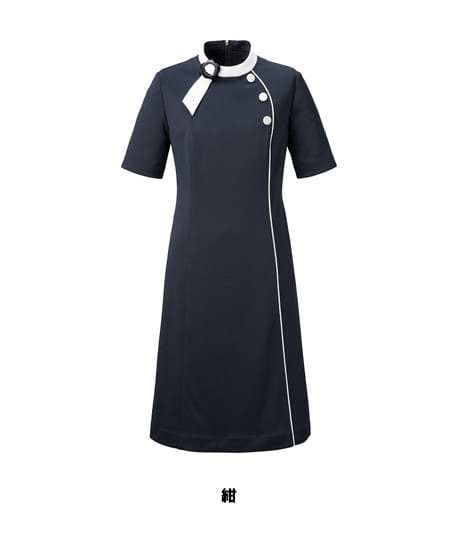 MARY QUANT】ワンピース（全3色・ニット・高通気） M53231 | 事務服