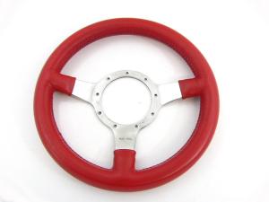 タートルトレーディング / モトリタレザーステアリング レッド 12