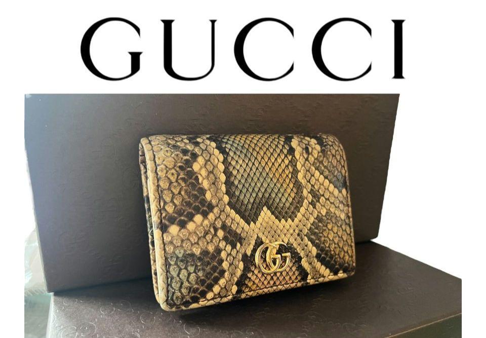 グッチ 財布 希少モデル【鑑定済】GUCCI 二つ折り財布 マーモント