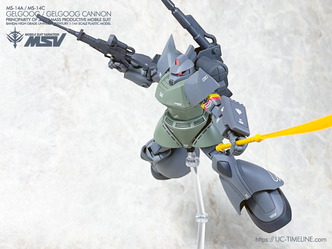HGUC MS-14C / MS-14ゲルググキャノン／量産型ゲルググ 完成報告