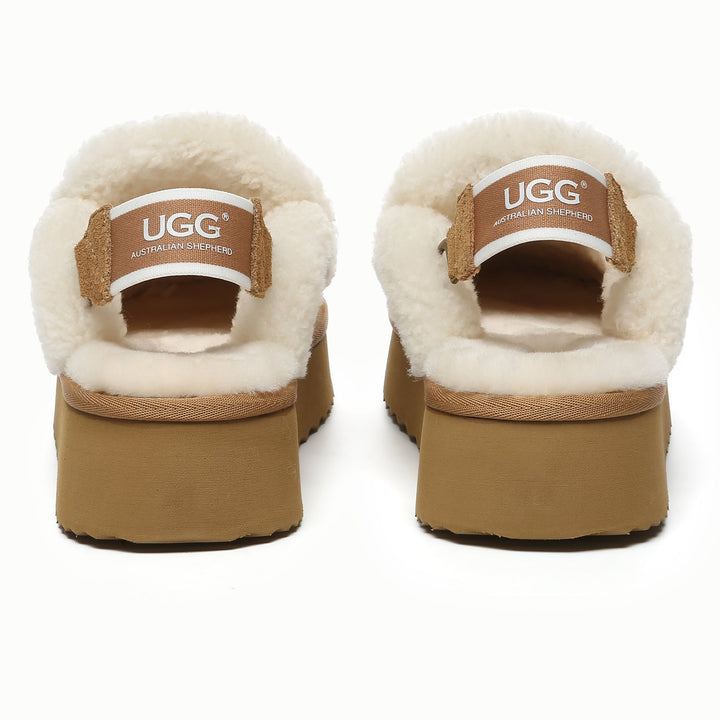 ライリー UGG プラットフォーム スリングバック スリッパ