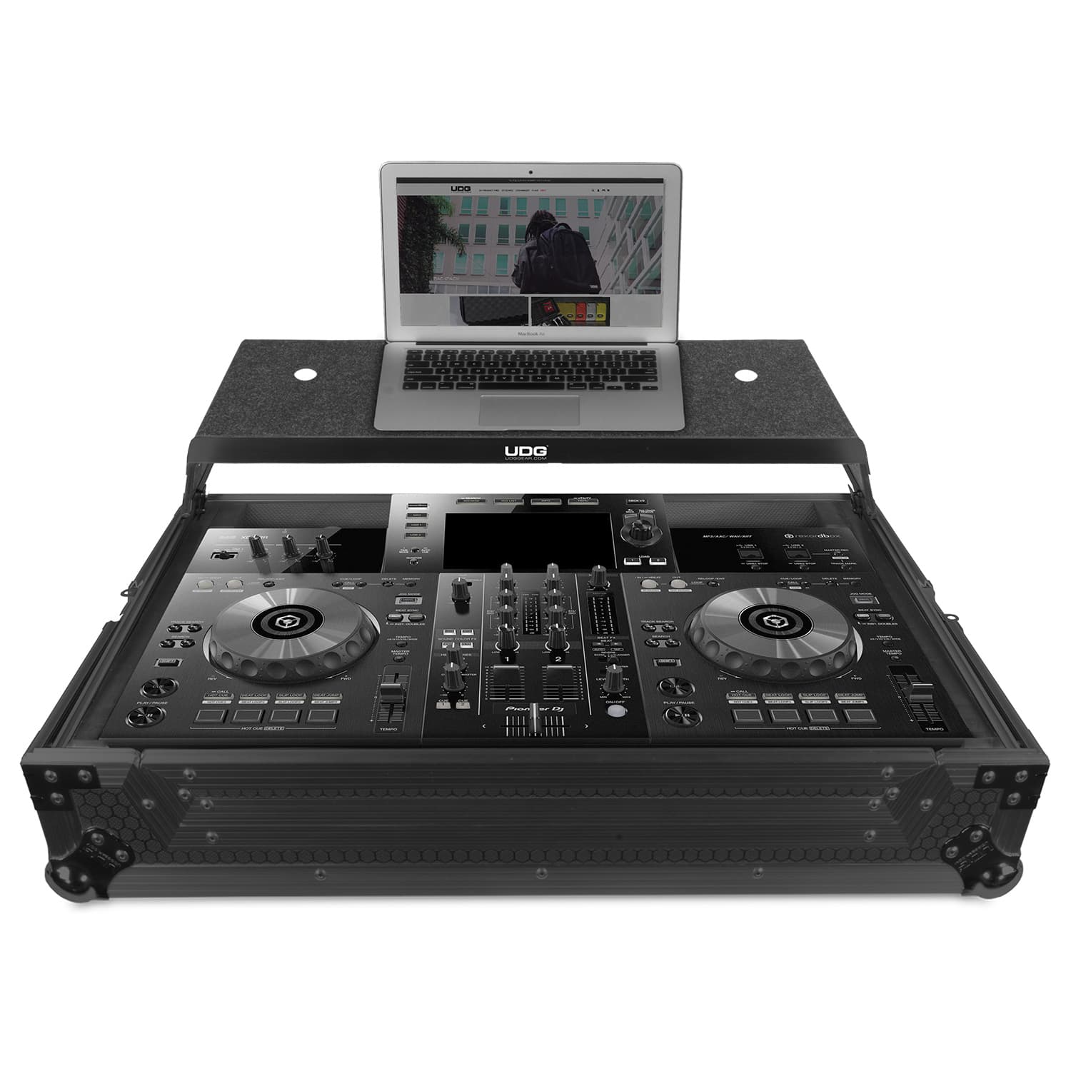 UDG Ultimate Flight Case Pioneer DJ XDJ-RR Black Plus (Laptop