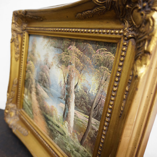 アンティーク絵画 + 額縁（uof1068） - アンティーク家具・雑貨専門店