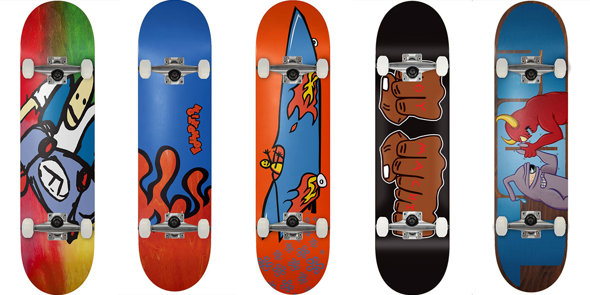 MOTHER2 スケートボードデッキ レッド MOTHER2 スケートボードデッキ