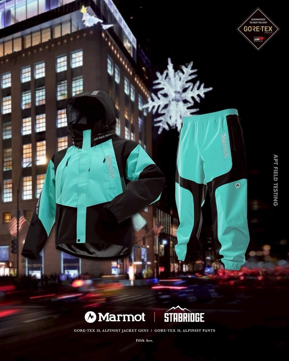 STABRIDGE x Marmot ニューヨーク5番街をイメージした新作コラボが国内