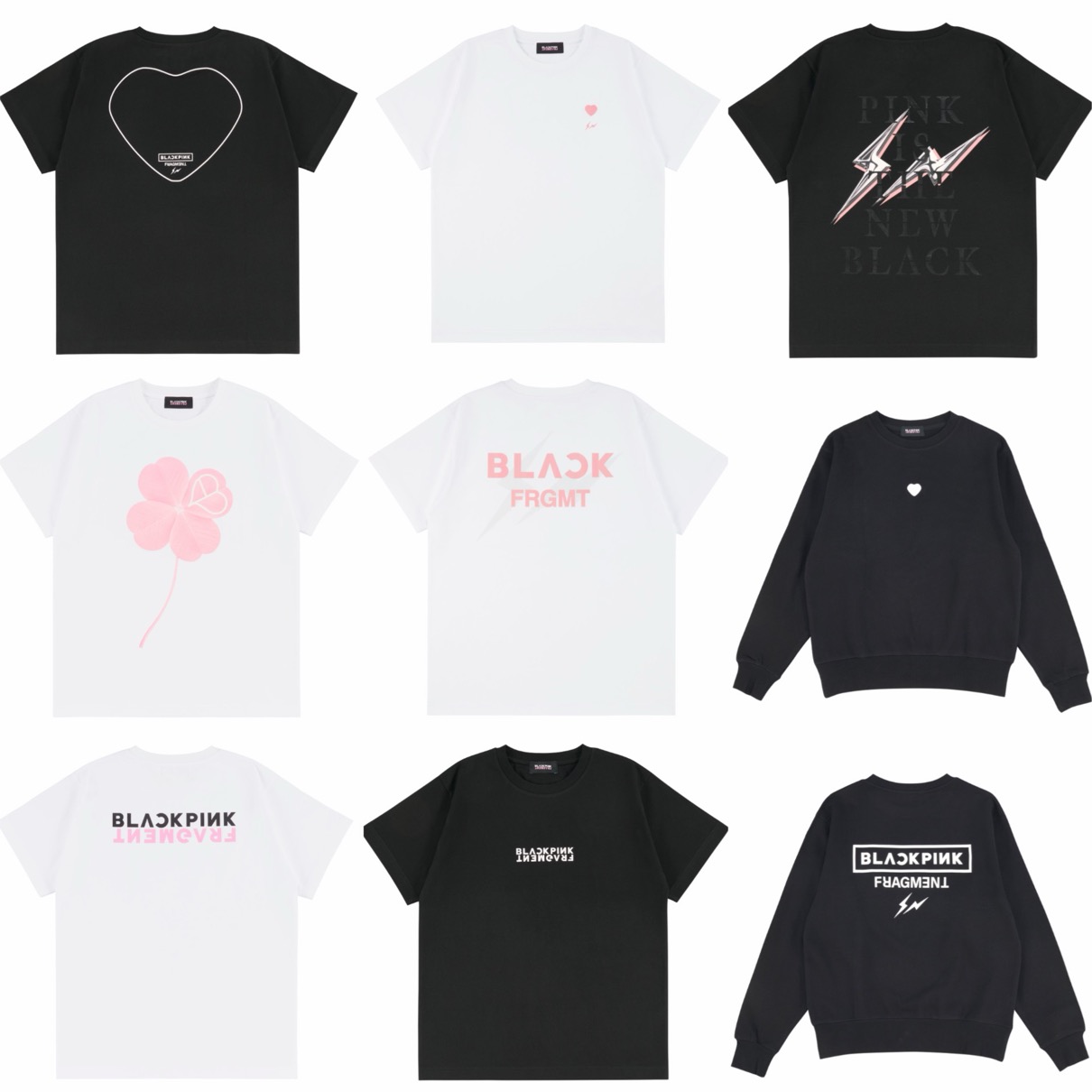 BLACKPINK fragment Tシャツ THUNDER サイズ S Fragment x BLACKPINK