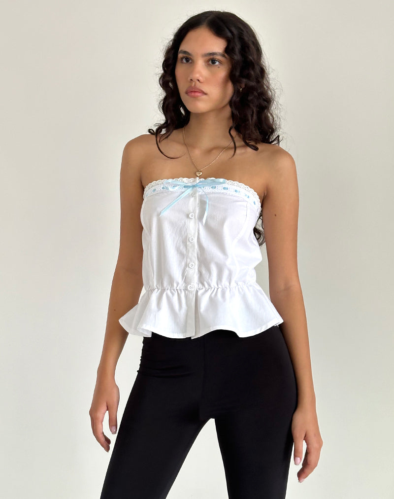 White Tube Top | Zar – motelrocks-com-us