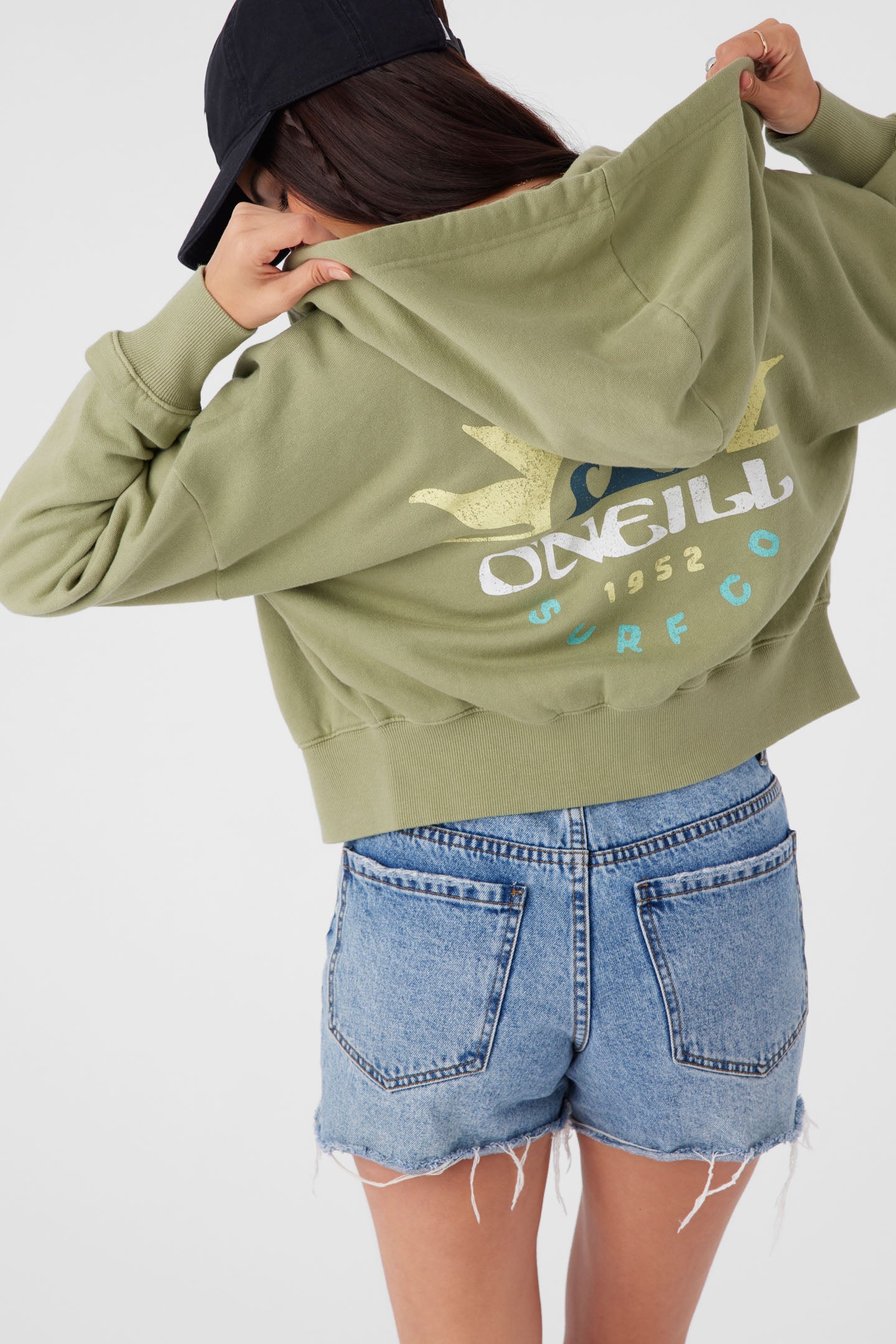 Darcie Zip Hoody Zip Fleece - Oil Green | O'Neill