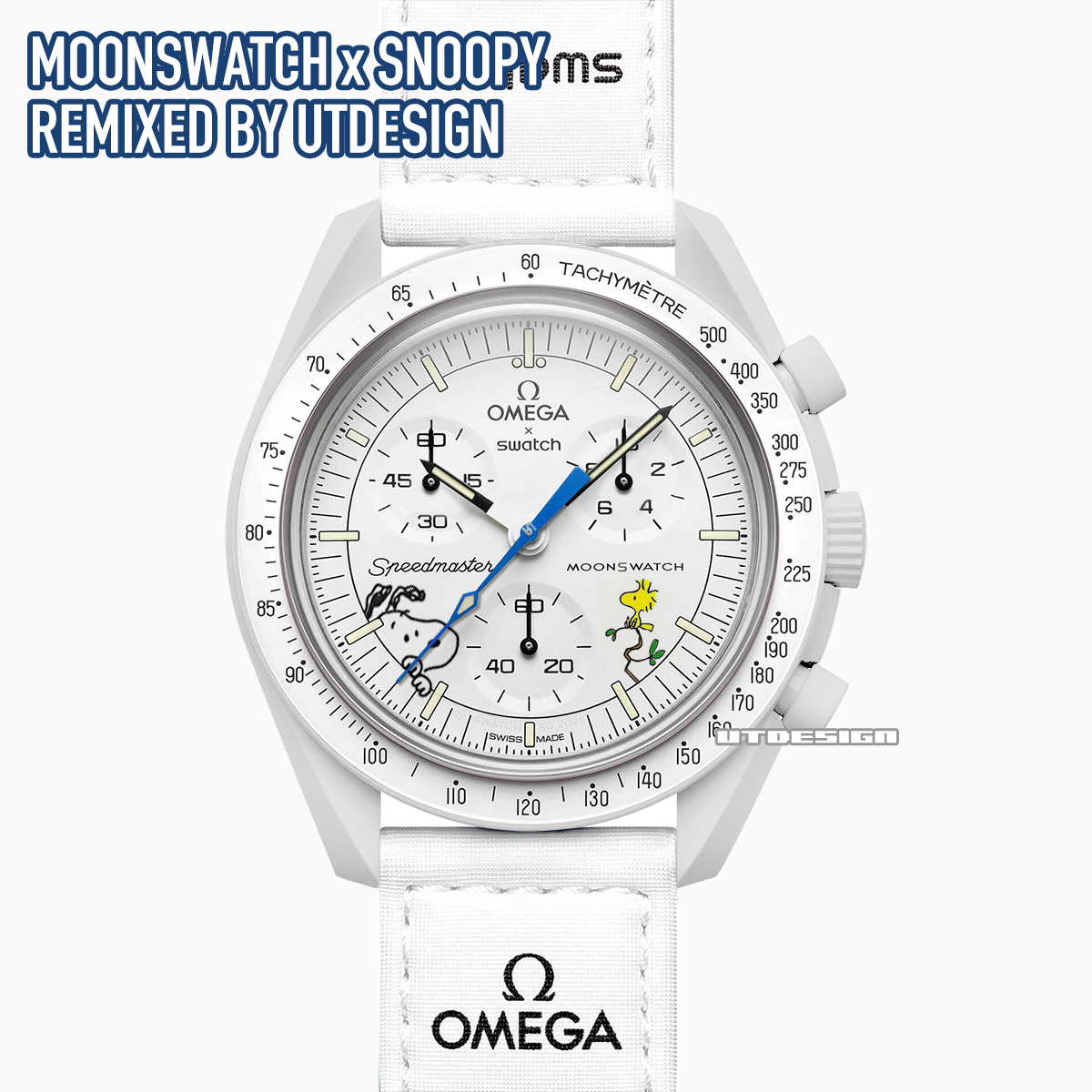 OMEGA x SWATCH / MOONSWATCHのSNOOPYバージョンの妄想CGの作成 | UTDESIGN