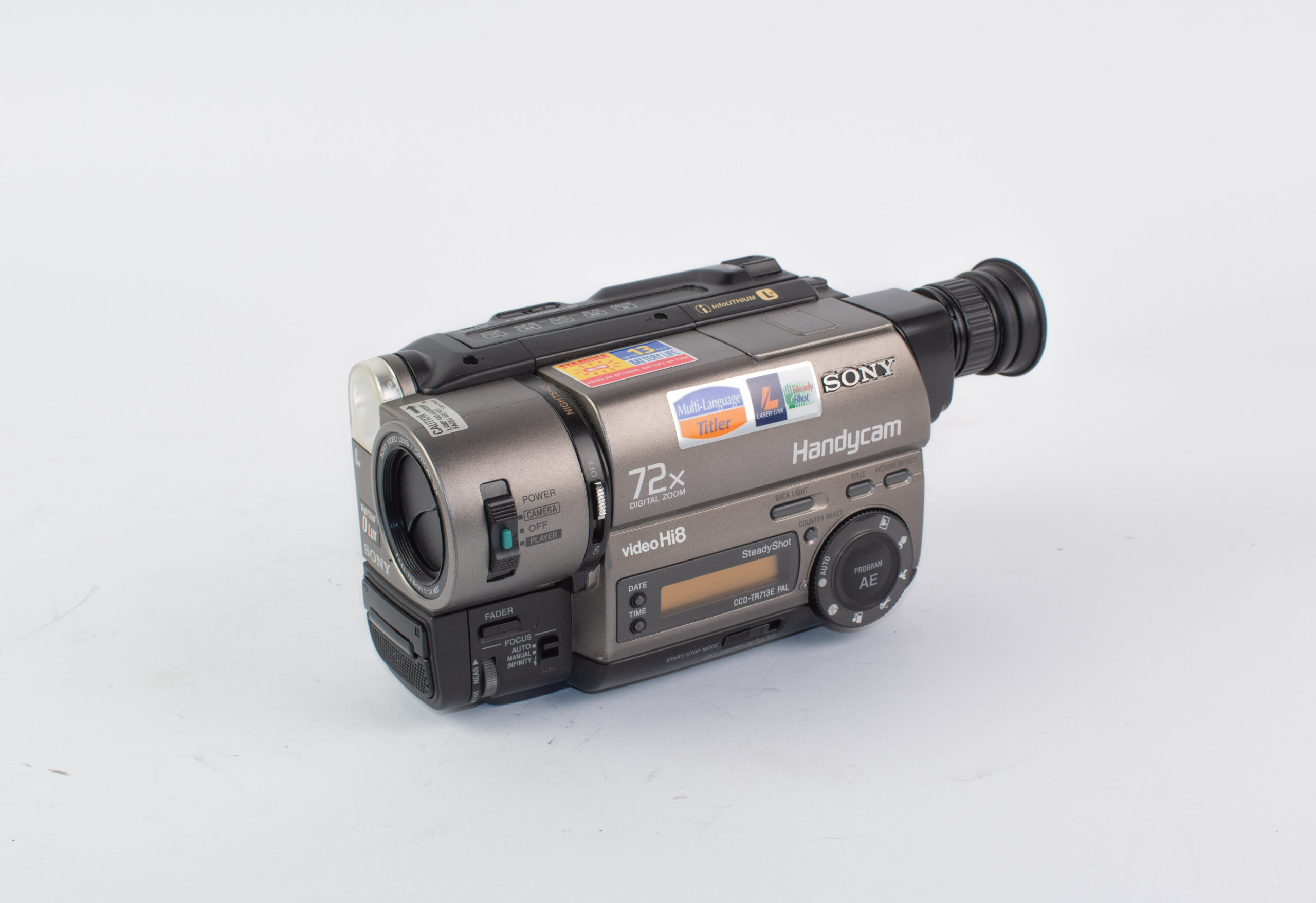 Sony CCD-TR713E (Hi8) (used) – Van Eck Video Services