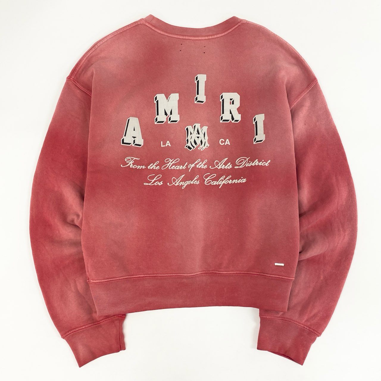 67d21 AMIRI アミリ ロゴプリント クルーネック スエット トレーナー