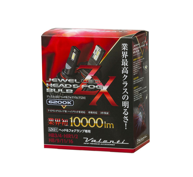 ジュエルアップ ジュエルLEDヘッド＆フォグバルブ ZXシリーズ (LZX4