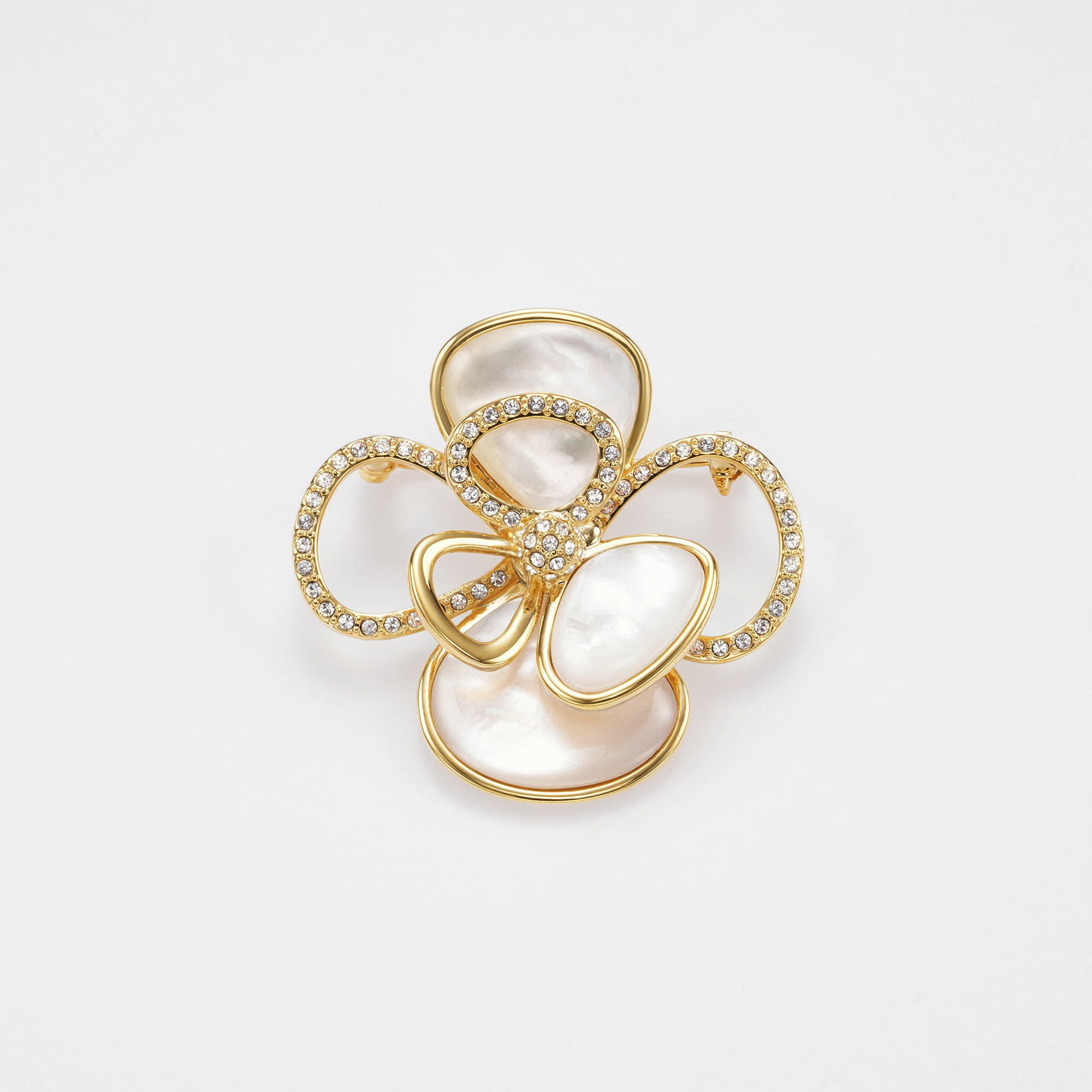 VBMV4011__DW シェル ローズ ブローチ｜ブローチ｜ヴァンドーム