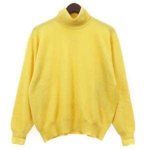 ニット セーター 長袖 イラスト ゴルフウェア カシミヤ 44 S 紺