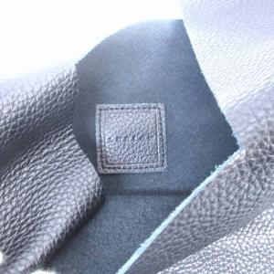 スカラップ トートバッグ ハンドバッグ レザー ブラック（2024/05/05