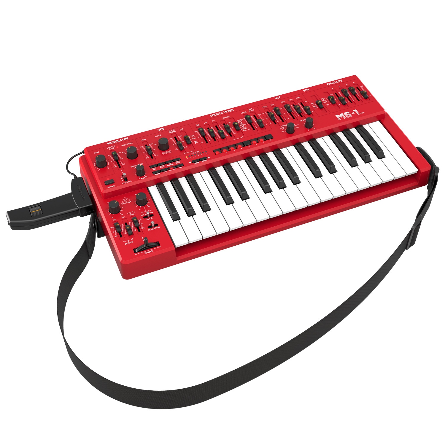 Behringer MS-1 MKII Analog Monophonic Synthesizer - Red - Vintage King