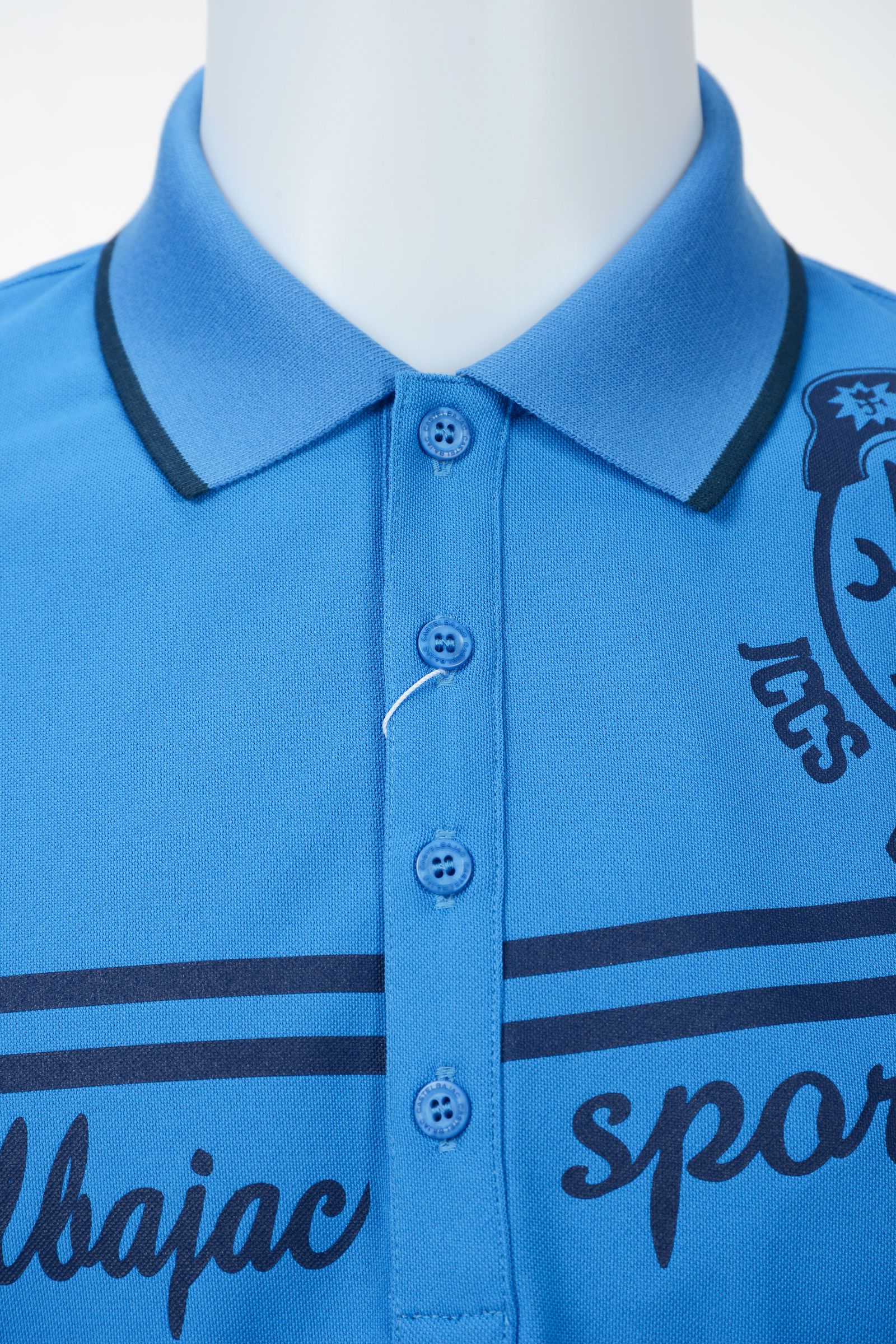 CASTELBAJAC - マリンプリント 半袖ポロシャツ | ブルー | メンズ