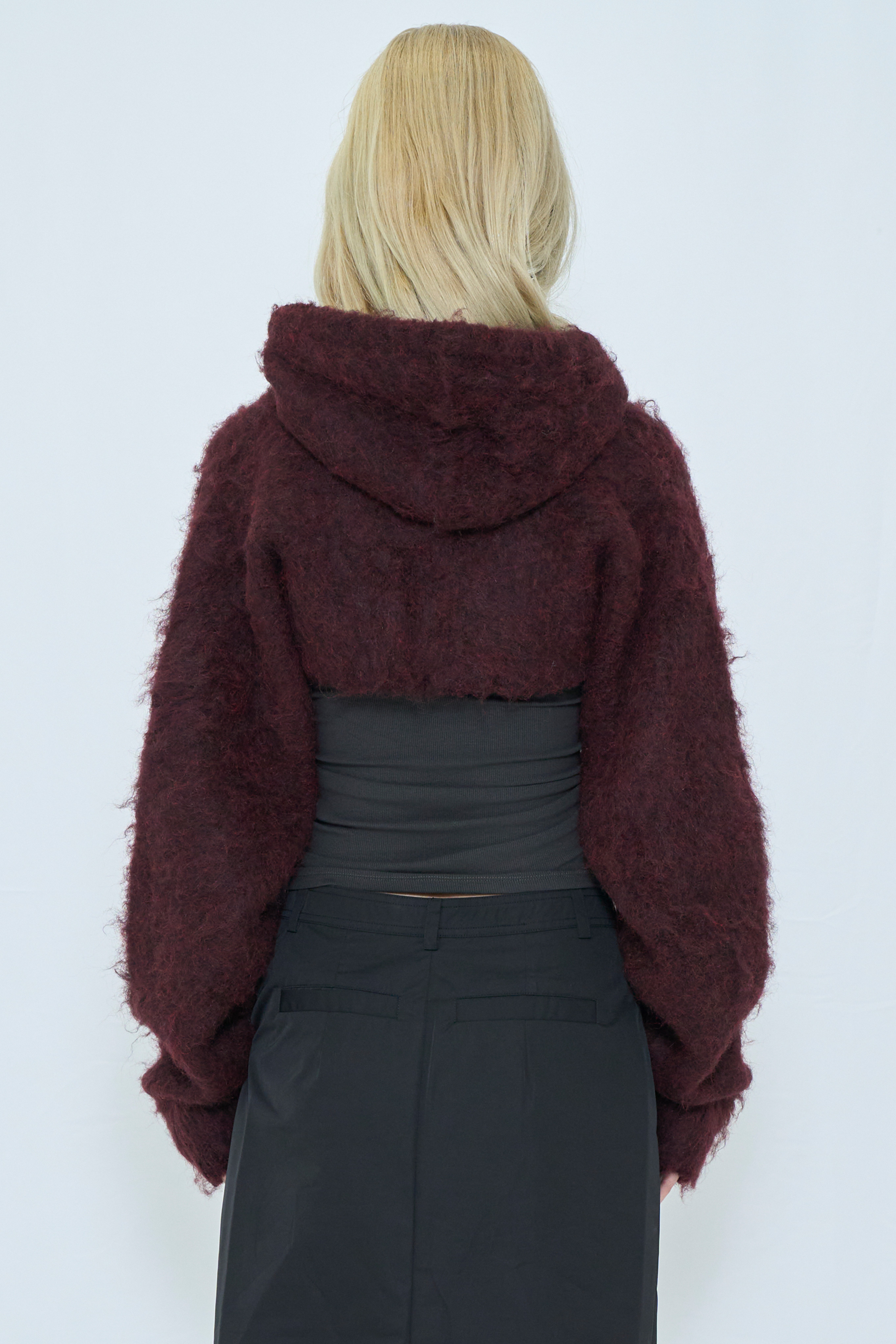 2WAY HOODED MUFFLER KNIT / RED – VIAVANDA