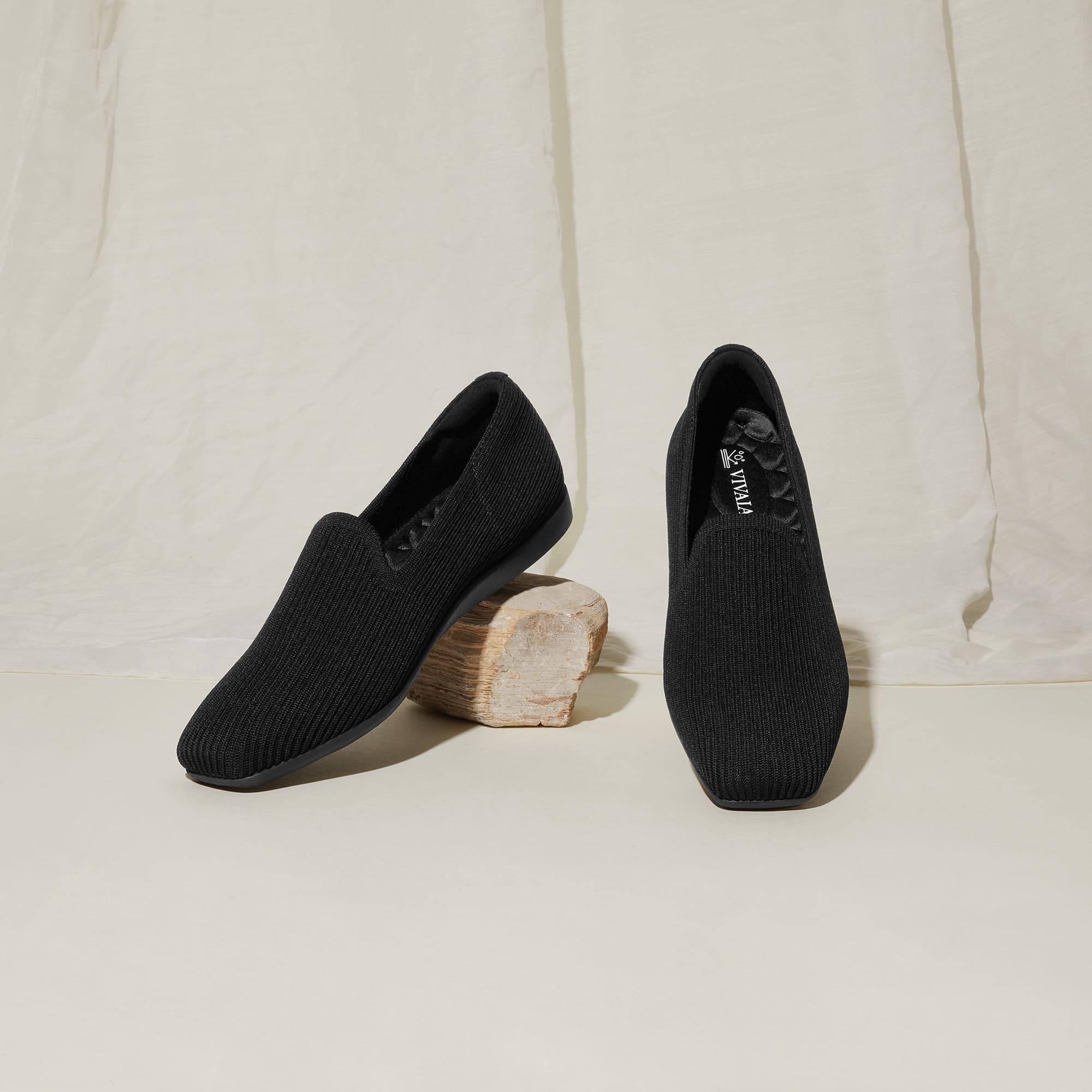 Samantha Walker] スクエアトゥ 超撥水 軽量厚底 ローファー – VIVAIA