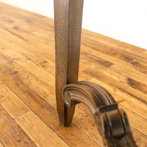 フレンチアンティーク サイドテーブル 猫脚 ビーチ材 v_64706