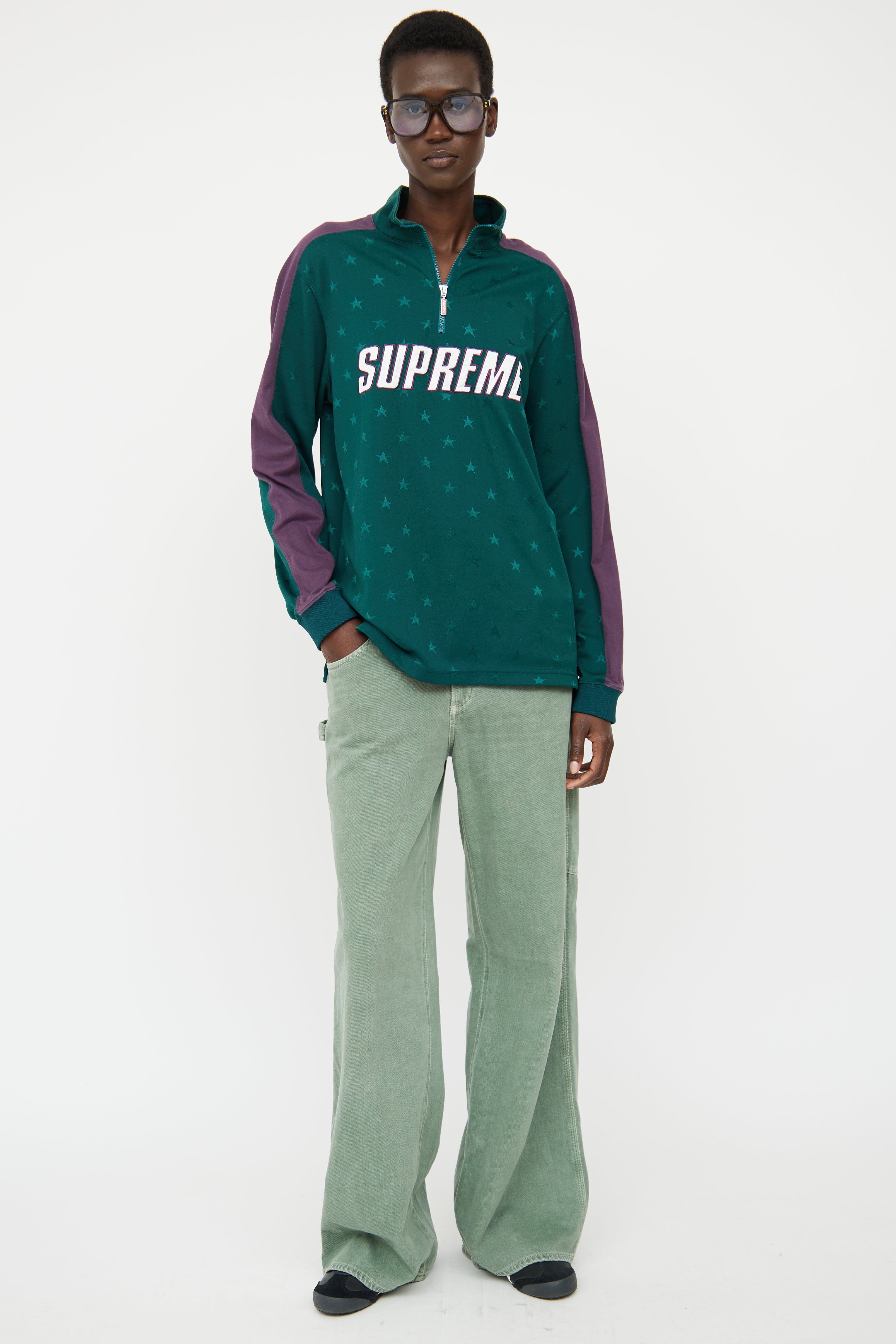 Supreme // Half Zip Logo Top – VSP Consignment