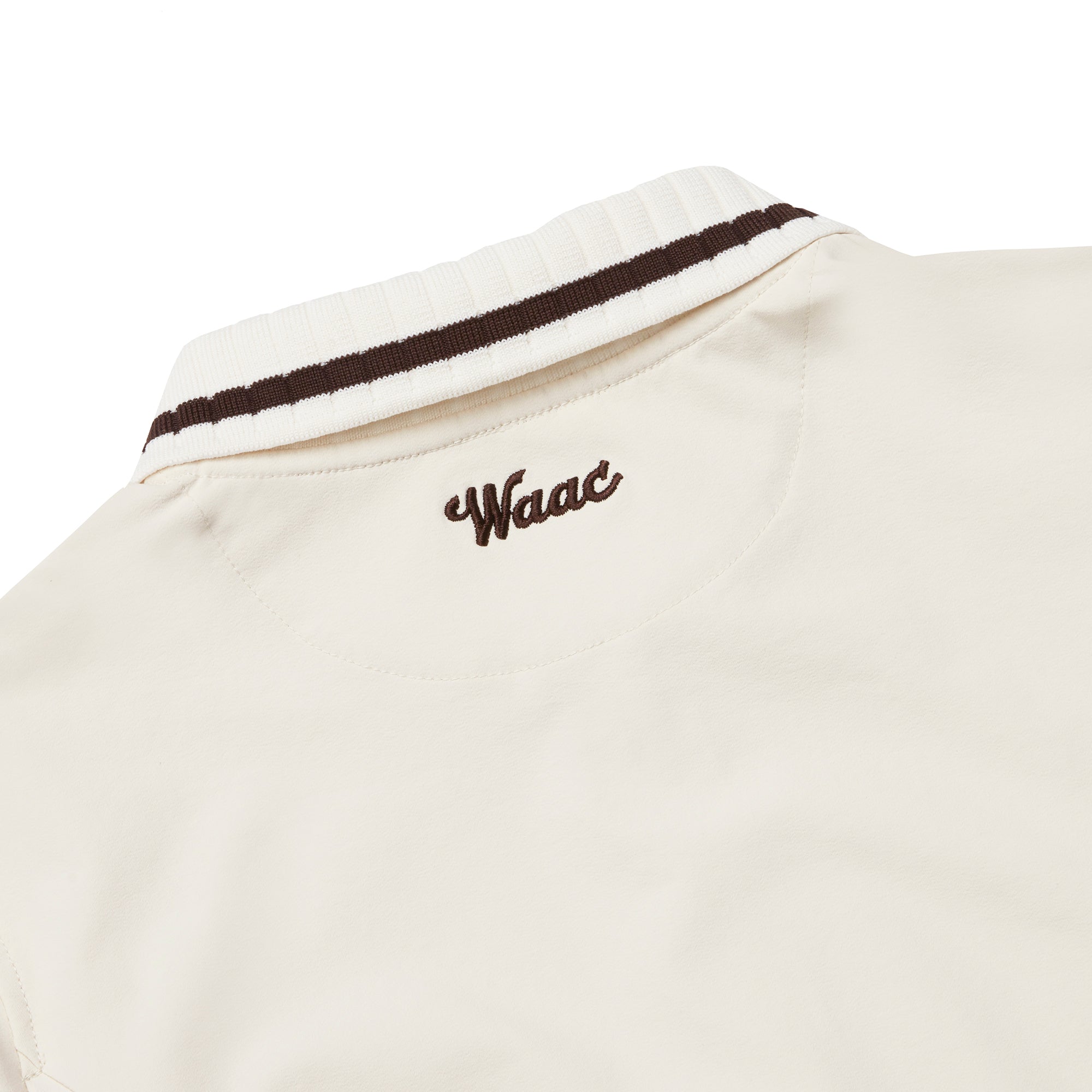 WOMEN リブカラーフルジップワンピース アイボリー