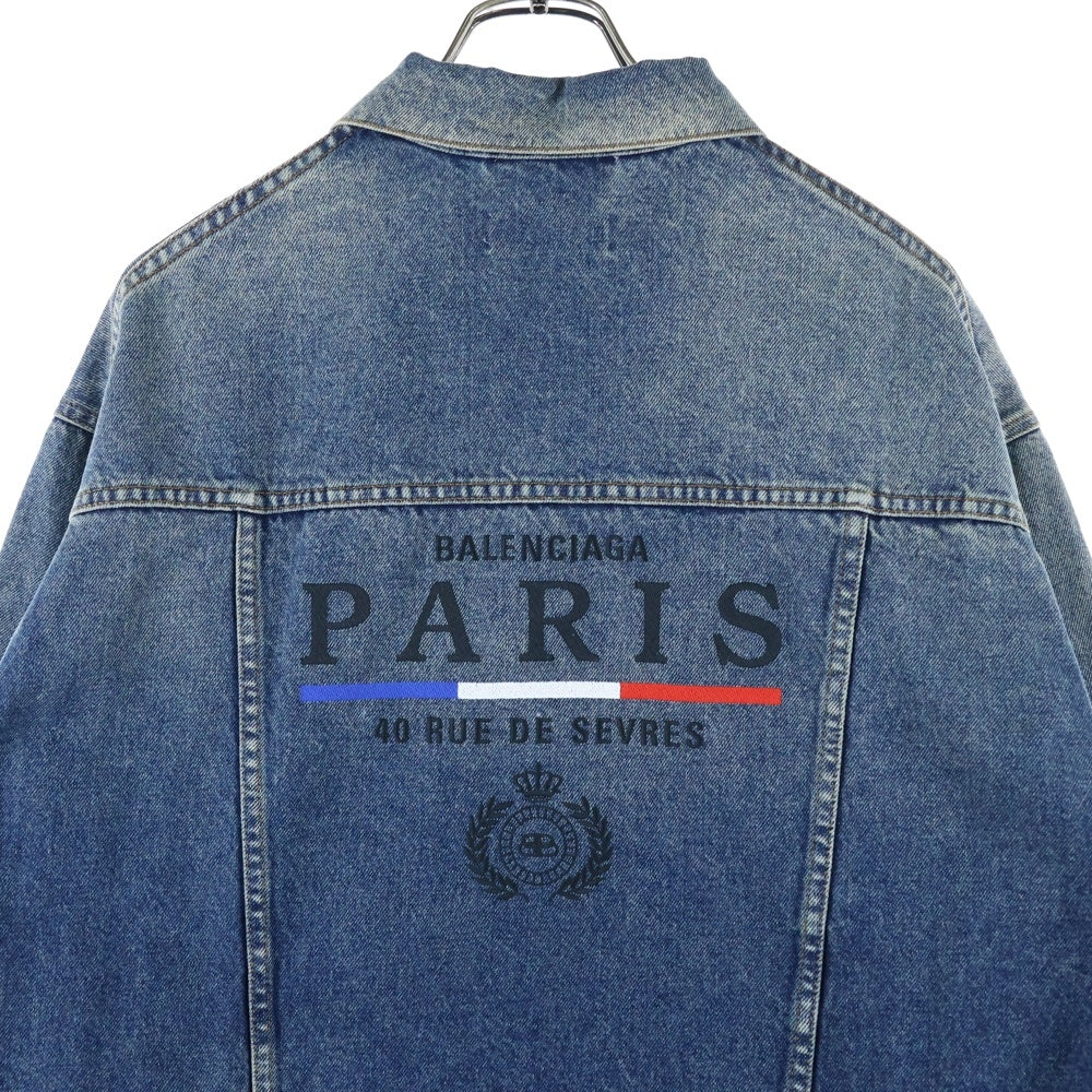 BALENCIAGA(バレンシアガ) 19AW バック刺繍デニム ジャケット JP57