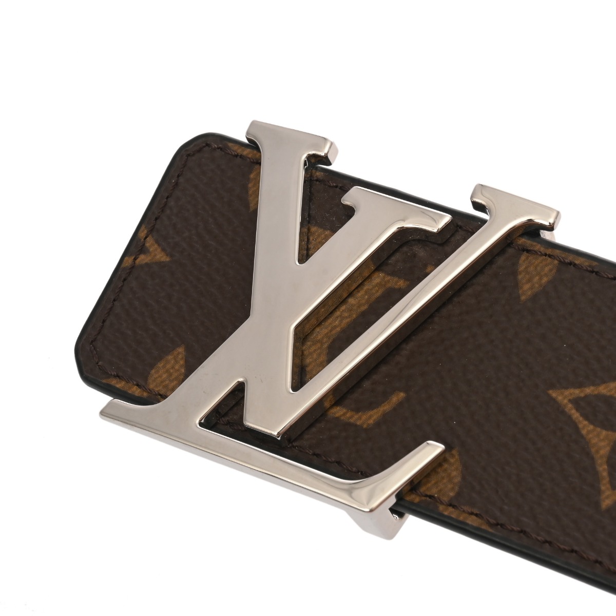 ルイ ヴィトン モノグラム ベルト LV イニシャル 40MM #90 ブラウン