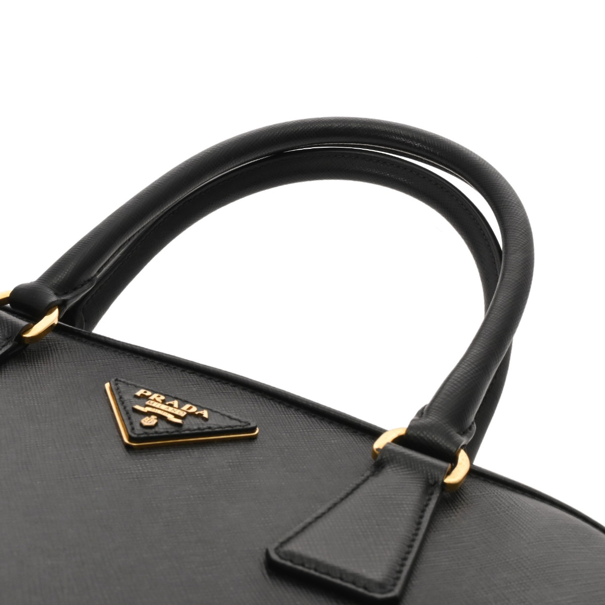 プラダ 2wayハンドバッグ ブラック サフィアーノレザー レディース