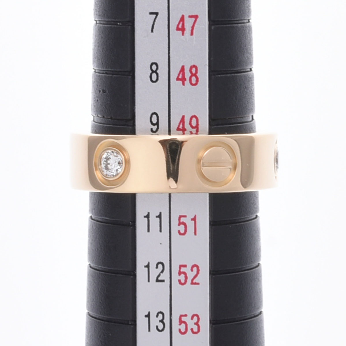 カルティエ ラブリング #50 3PD ゴールド K18イエローゴールド YG