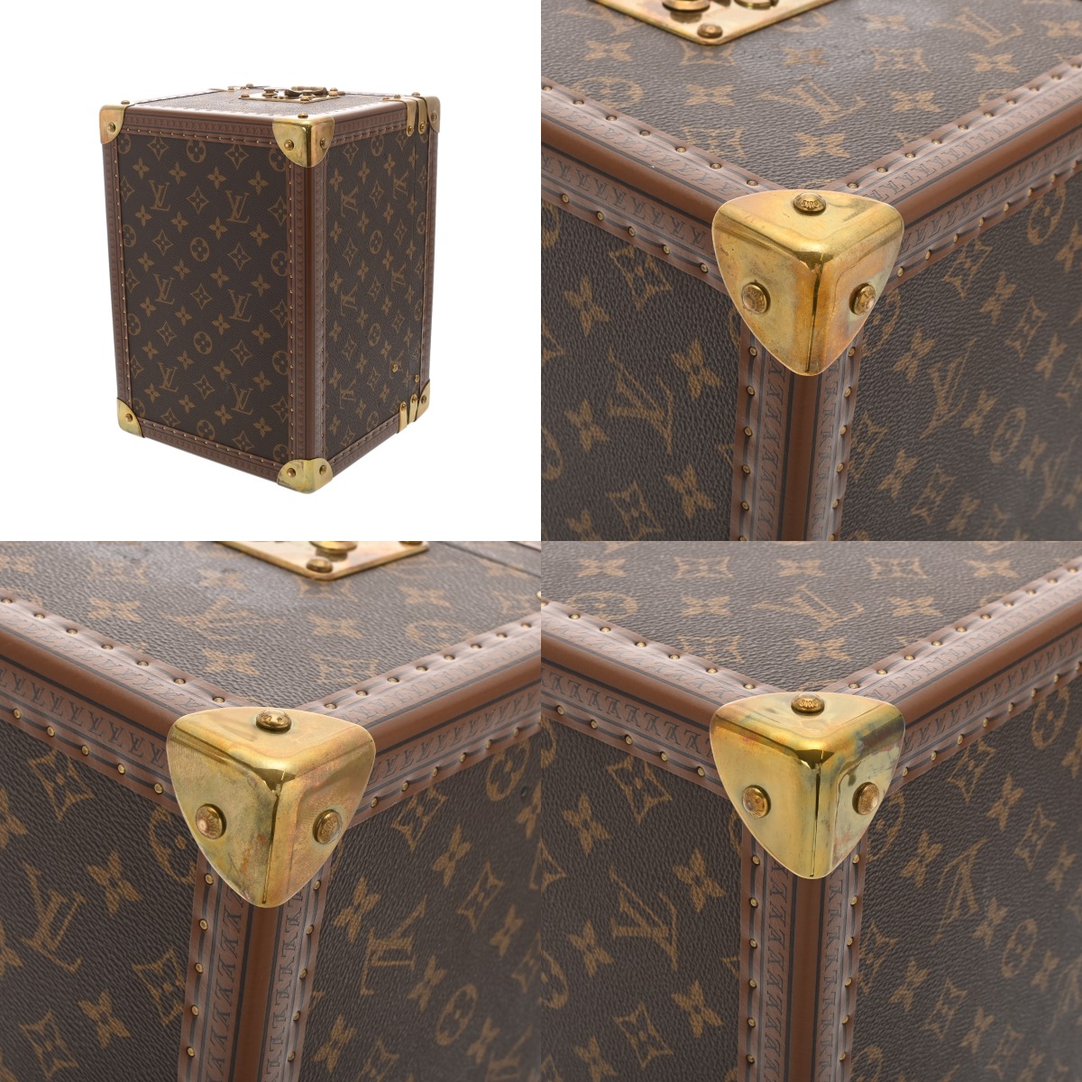 ルイ ヴィトン モノグラム ボワット フラコン コスメケース ブラウン