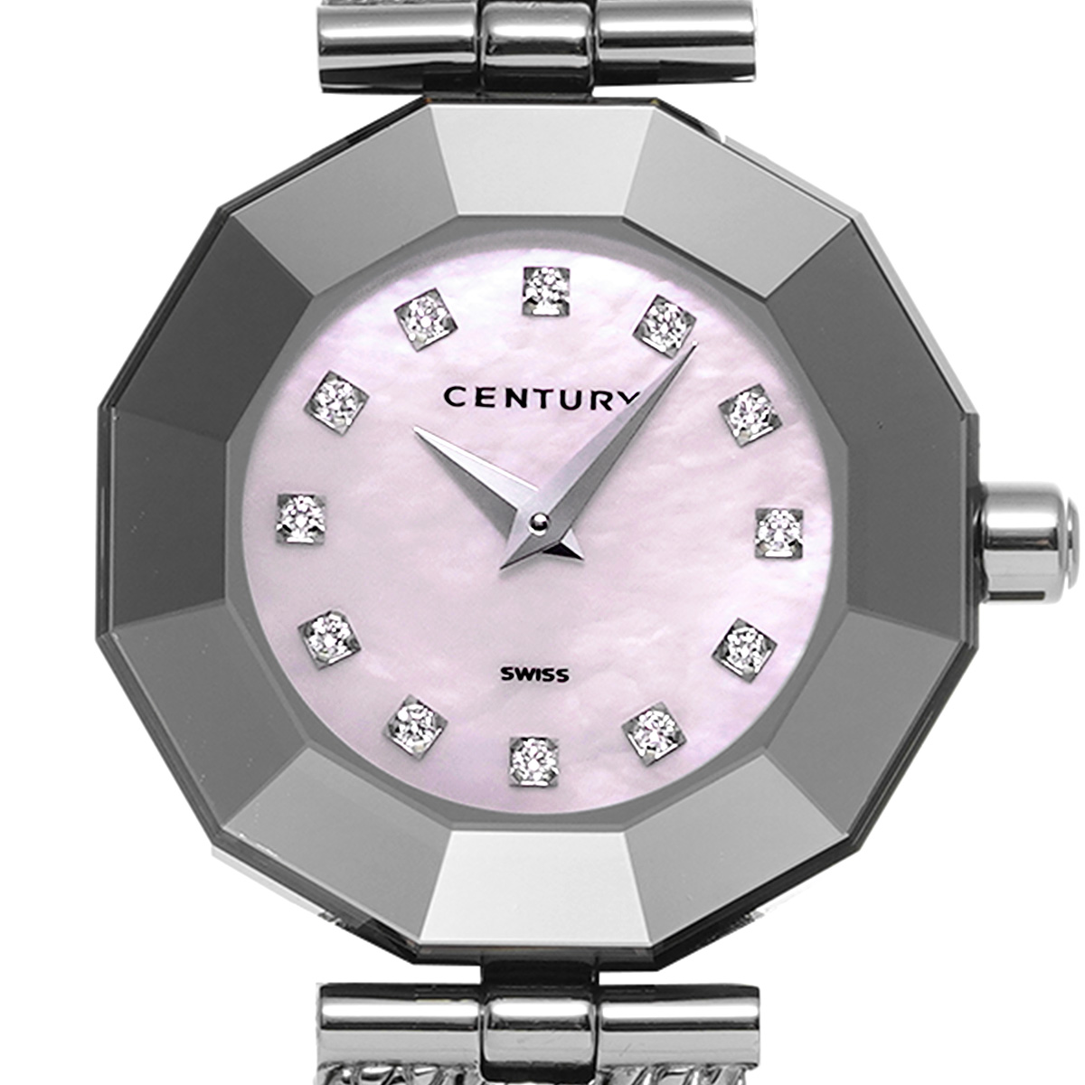 センチュリー タイムジェム 802996 ピンクシェル/ダイヤモンド