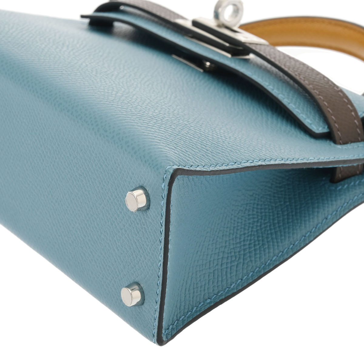 エルメス ミニケリー2 トリコロール 2WAY ニューブルージーン/エコルセ