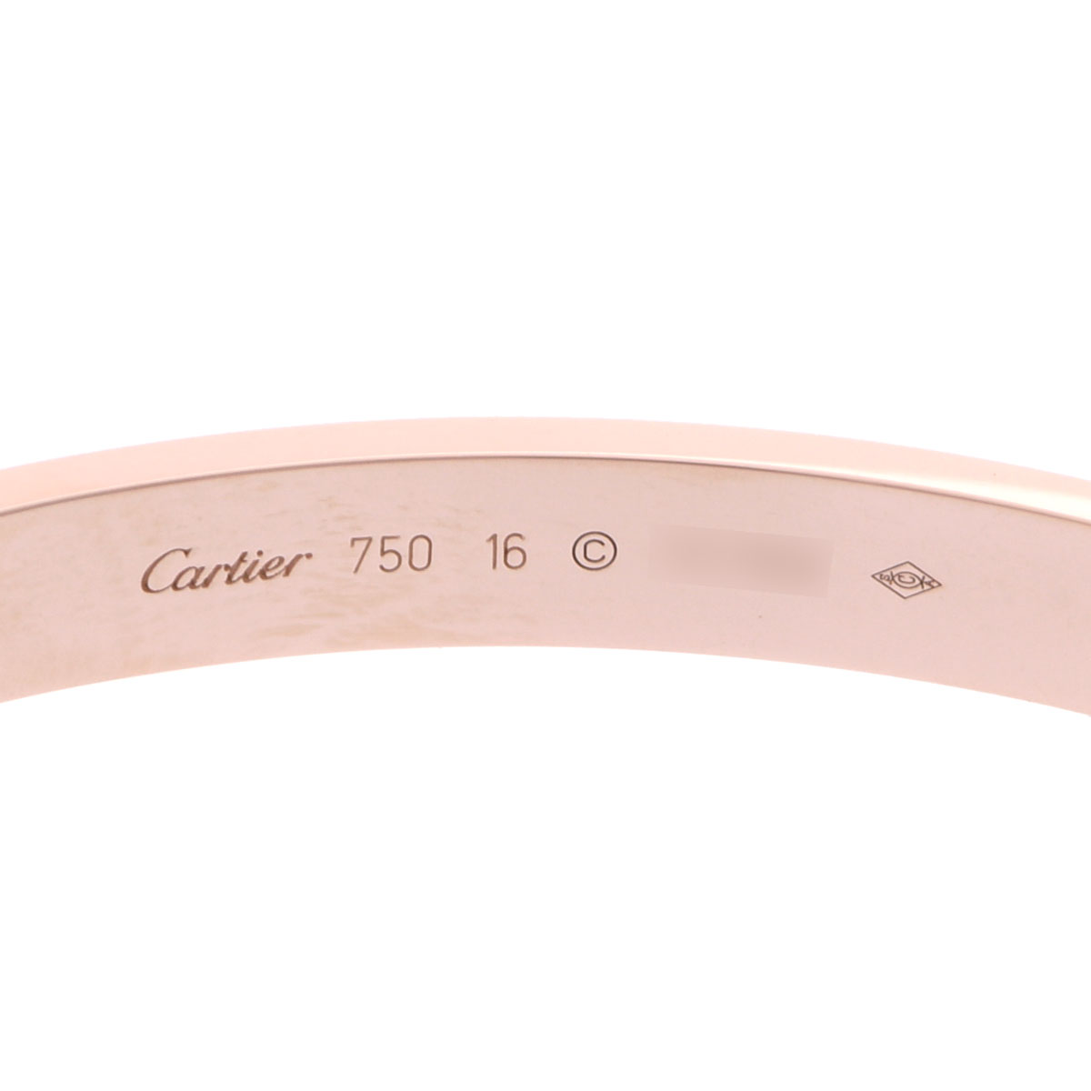 カルティエ ラブブレスレット #16 新型 ゴールド K18ピンクゴールド PG