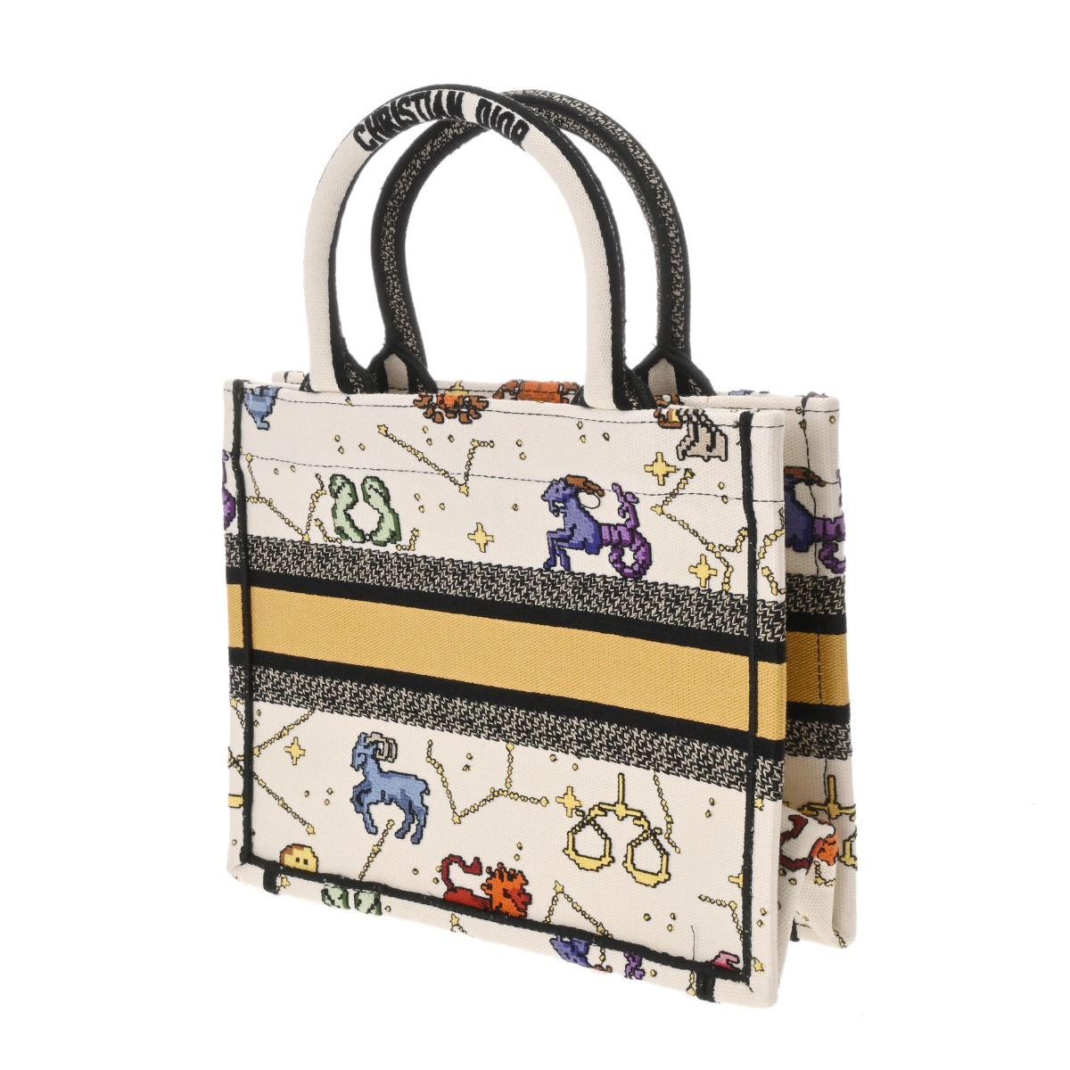 ディオール BOOK TOTEバッグ スモール ピクセルゾディアックエンブロイ