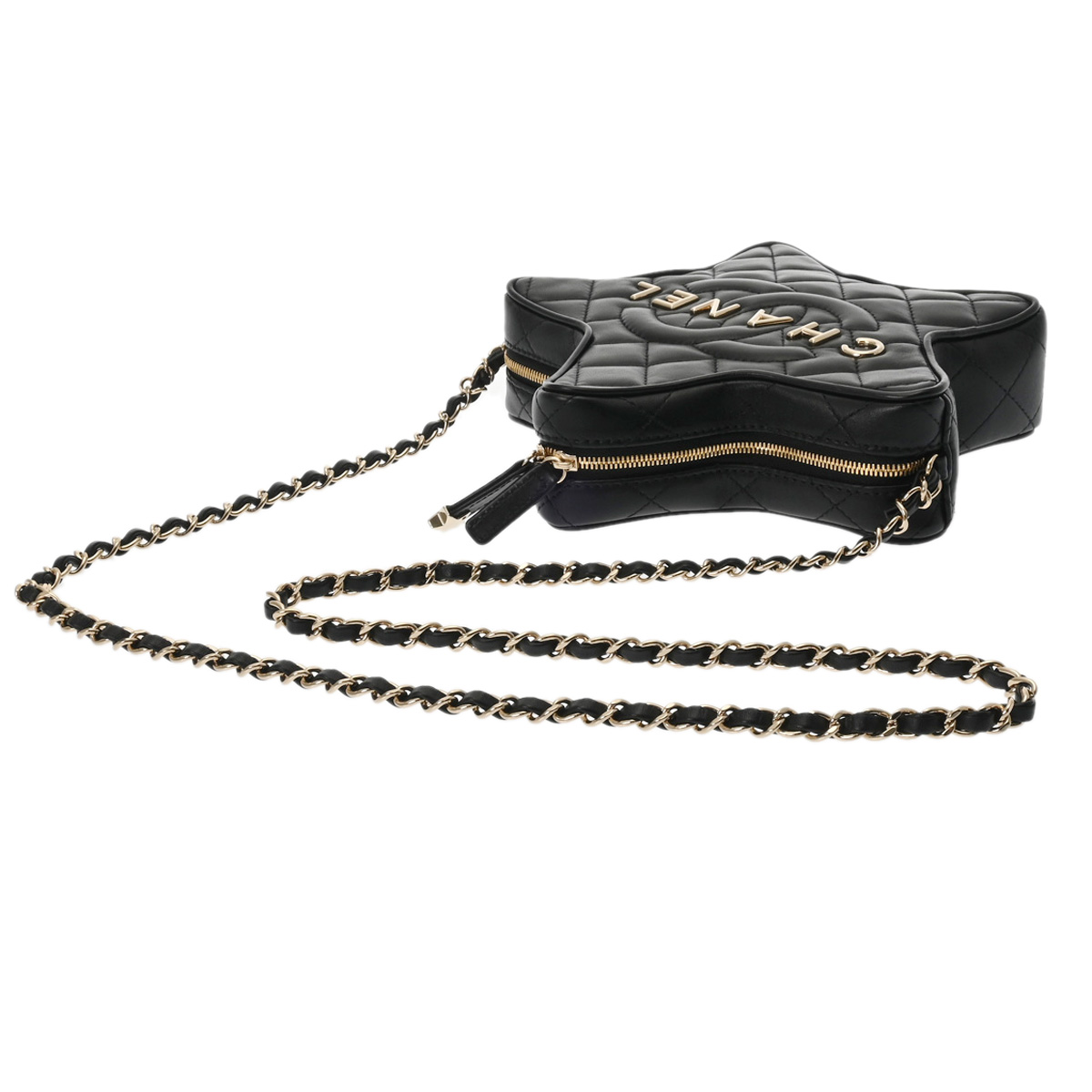 シャネル マトラッセ スターチェーンショルダー ブラック AS4579