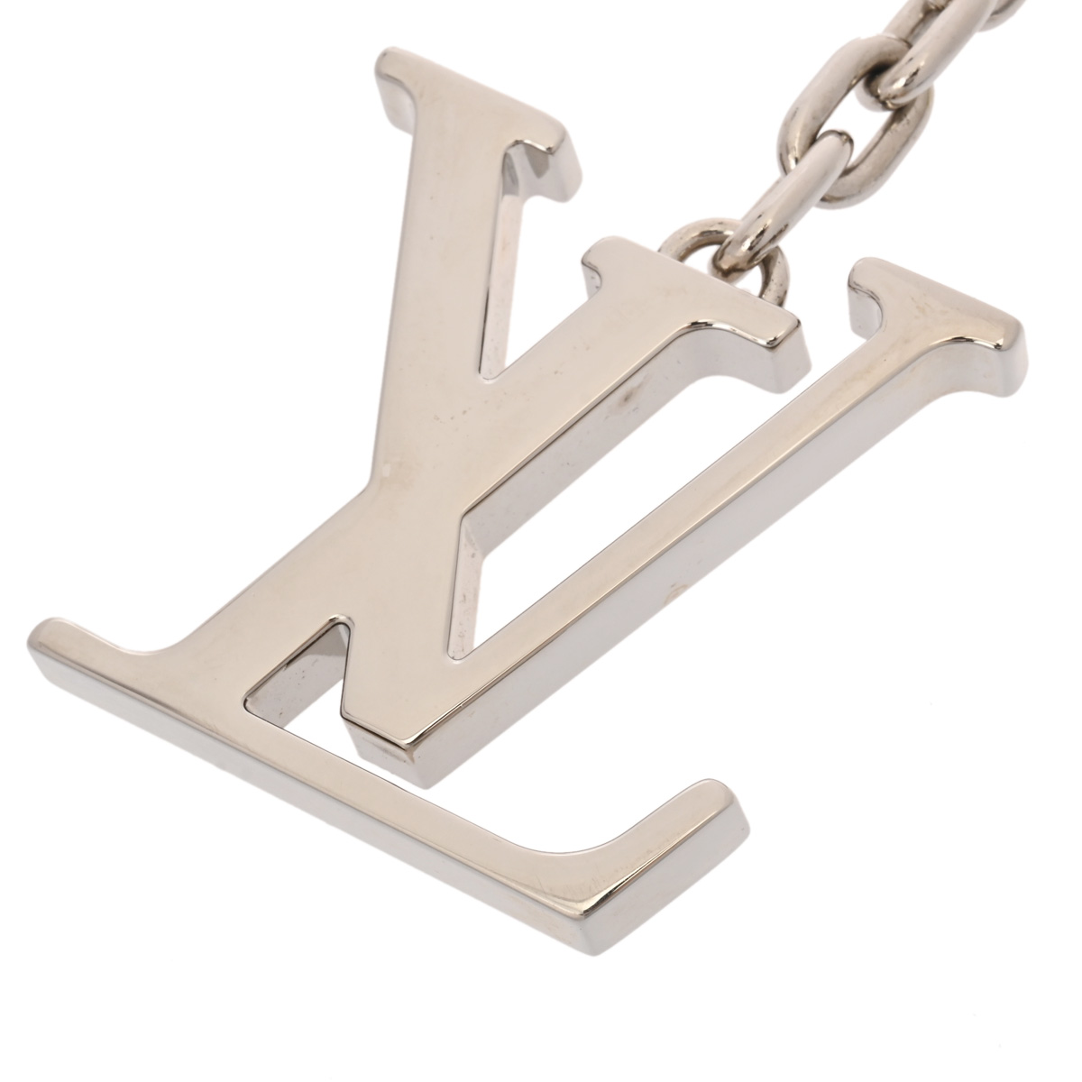 ルイヴィトン ポルトクレ イニシャル LV キーリング シルバー M65071