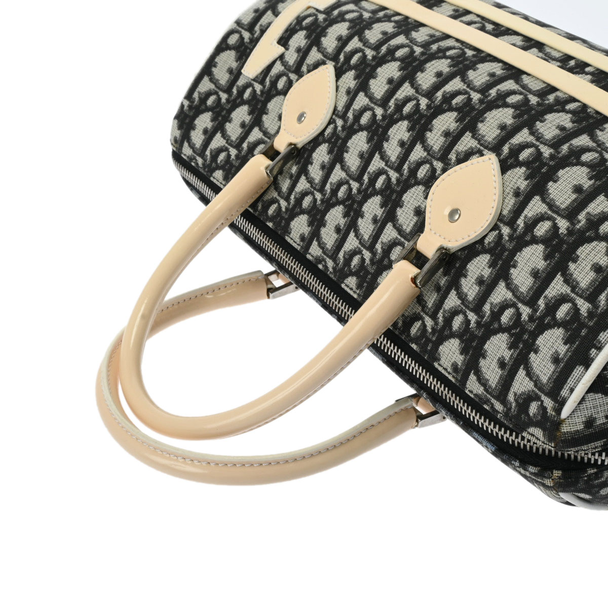 ディオール ミニ ボストンバッグ トロッター ブラック BOB0044 PVC