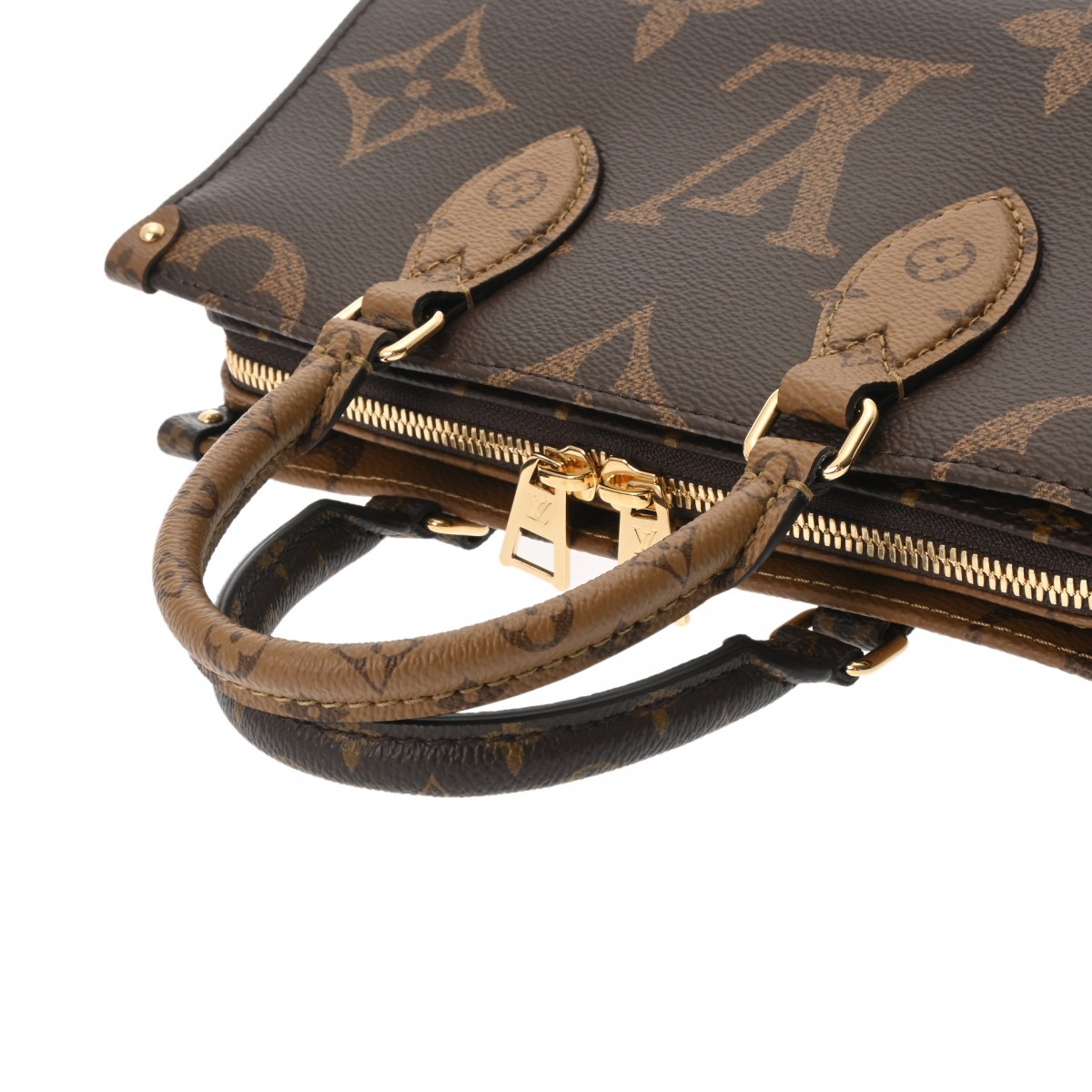 ルイ ヴィトン モノグラムリバース オンザゴー EW 2WAY ブラウン
