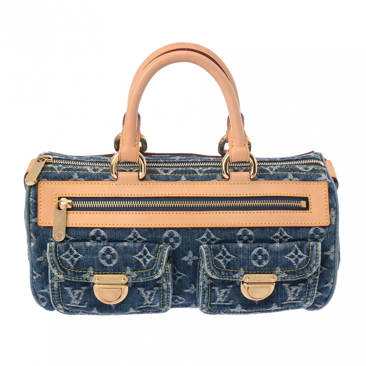 ルイ ヴィトン モノグラムデニム ネオ・スピーディ ブルー M95019