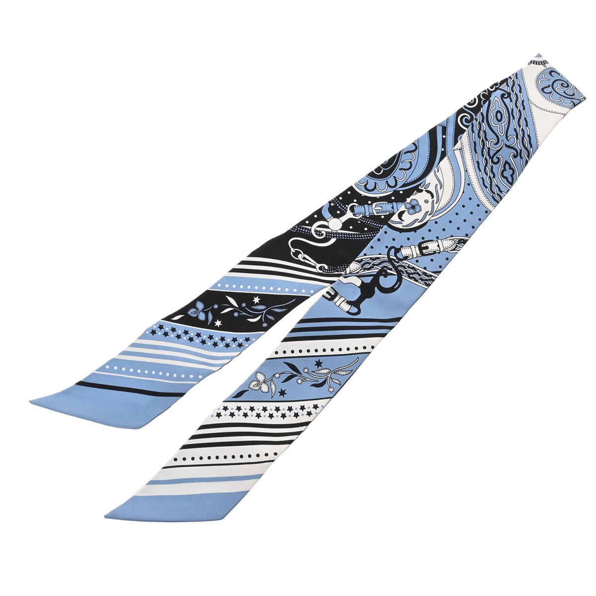 エルメス ツイリー FESTIVAL DES AMAZONES ブルー系/マルチカラー