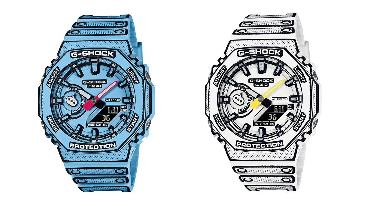 G-SHOCKがマンガ独特の世界観を表現。パーツに手描き風の輪郭を