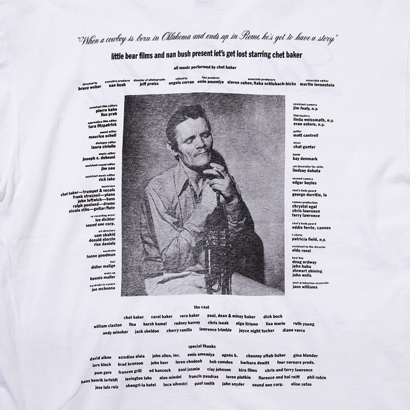 80s Let's get lost film by Bruce Weber t shirt – weber