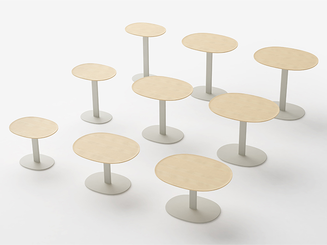 SHOTOサイドテーブル76（楕円） | 【公式】マルニ木工オンライン