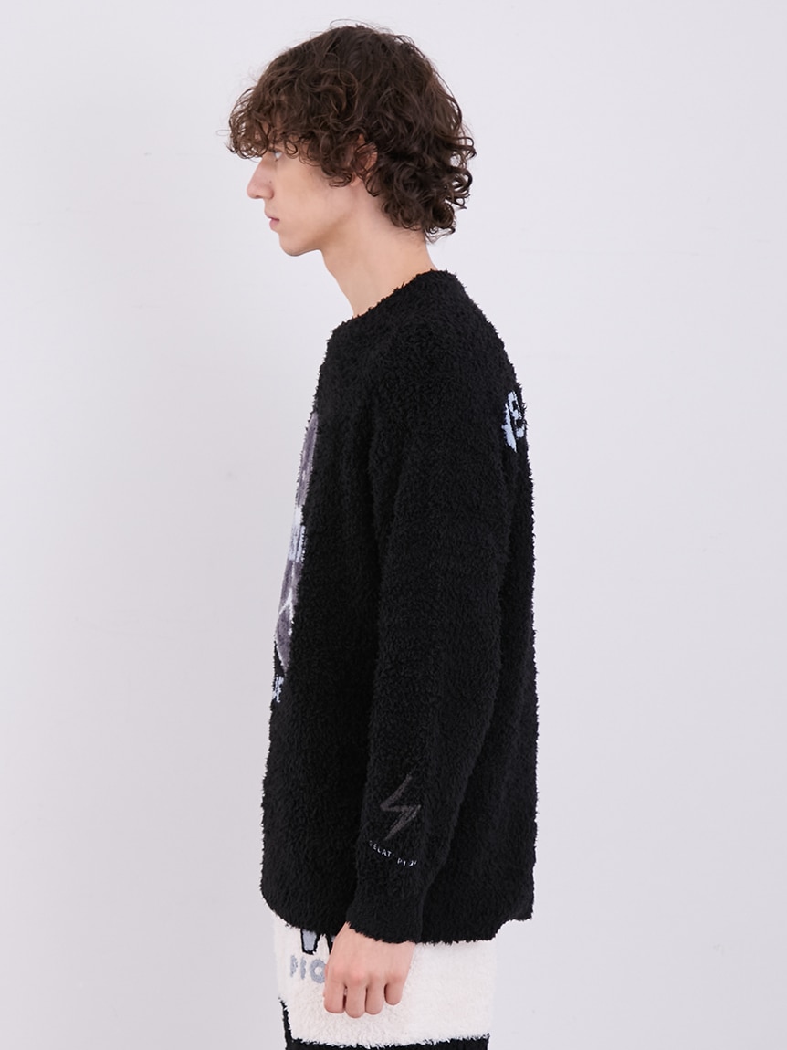 WILDSIDE × GELATO PIQUE Bear JQD Pullover(S-Mサイズ相当 Black