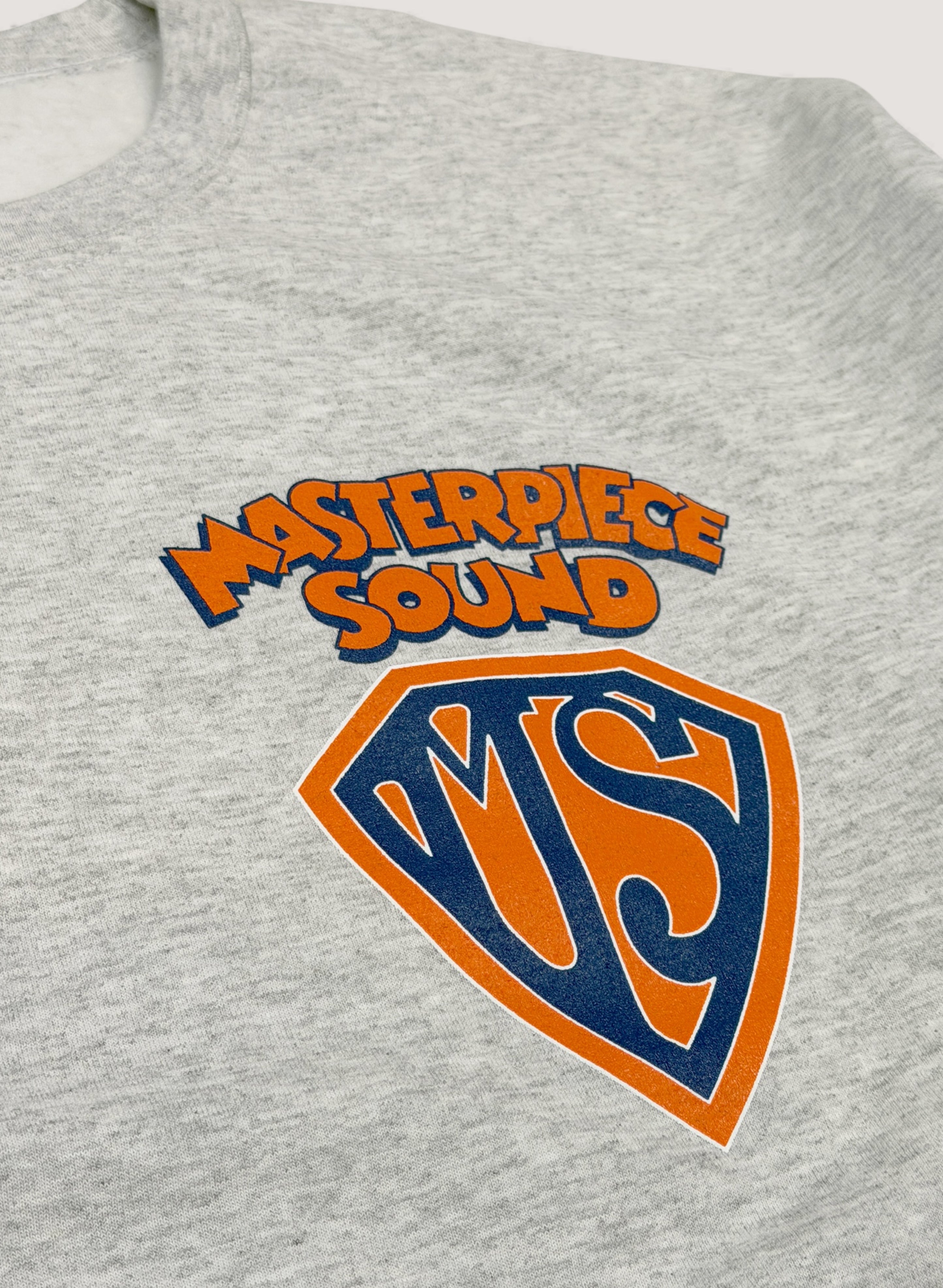 MASTERPIECE SOUND x WOODBLOCK CREW NECK SWEAT GREY (WB-25AW-016)